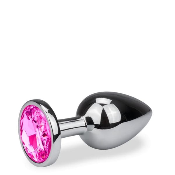Plugg i metall anal rosabud storlek S 150g - Rosa