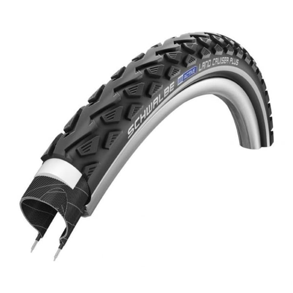 Cykeldæk - SCHWALBE - LAND CRUISER HS450 - 28x1.60 - Sort - Tubetype