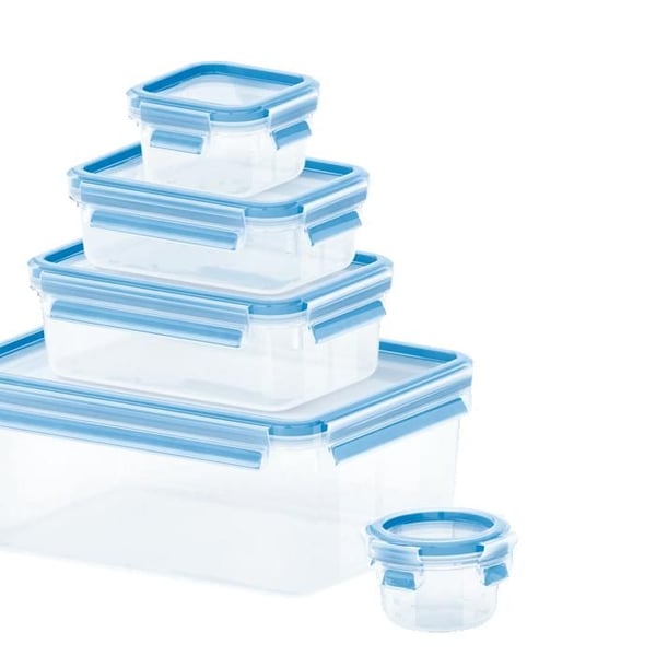 TEFAL MASTERSEAL FRESH Set med 5 förvaringslådor 3.70 L + 1 L + 0.55 L + 0.25 L + 0.15 L