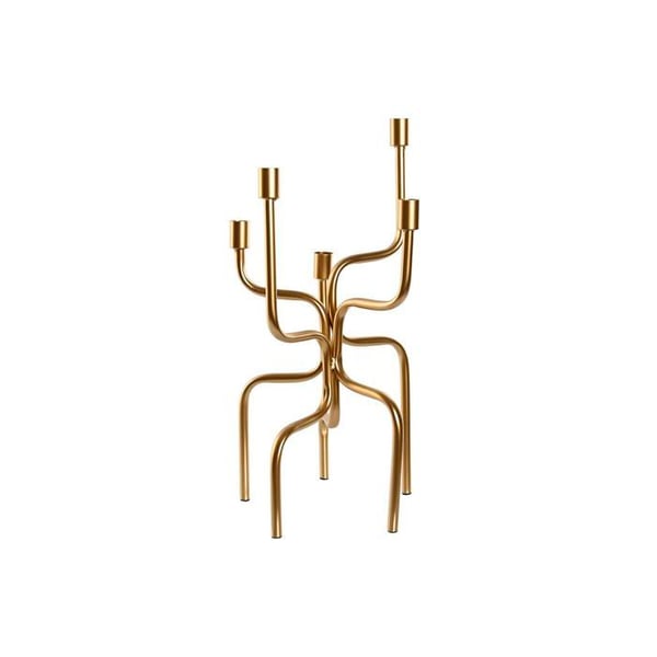 Golvlampa i guldmetall - Home ESPRIT - 25x25x51 cm - Multikolor - Elegant dekoration - Robust metall
