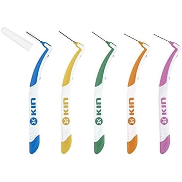 Hygienprodukter för munhygien - KIN - Kfogna tandborstar - 1,3 mm - 6 enheter - Svart