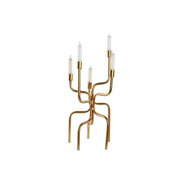 Golvlampa i guldmetall - Home ESPRIT - 25x25x51 cm - Multikolor - Elegant dekoration - Robust metall