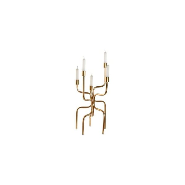Golvlampa i guldmetall - Home ESPRIT - 25x25x51 cm - Multikolor - Elegant dekoration - Robust metall