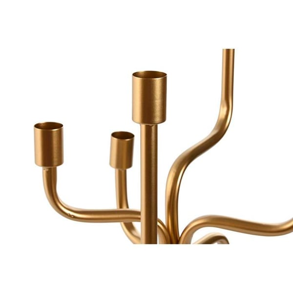 Golvlampa i guldmetall - Home ESPRIT - 25x25x51 cm - Multikolor - Elegant dekoration - Robust metall