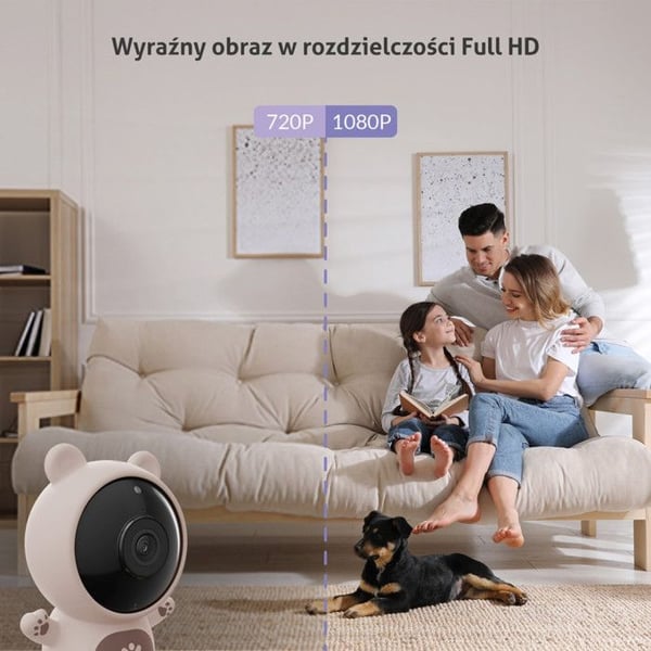 Overvågningskamera sæt - TRUELIFE - NannyCam S3 Smart - Nattesyn - 1 kamera - Hvid dome