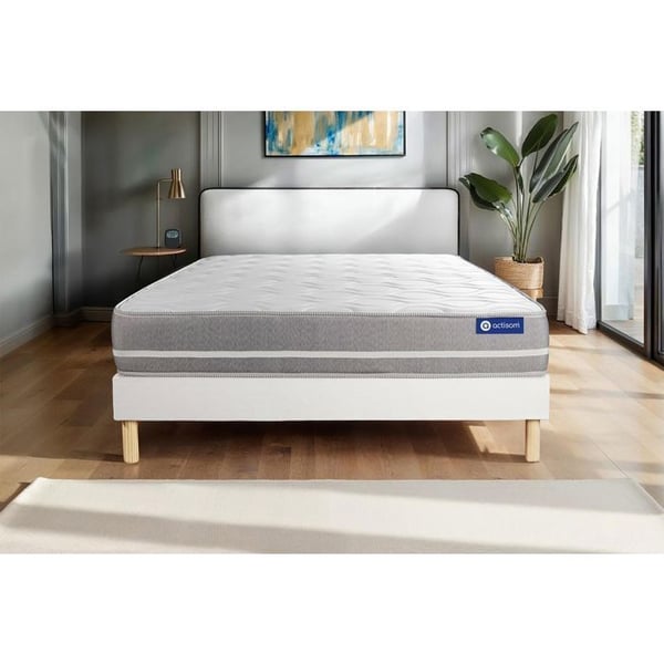 Sängset Madrass Sängbotten 200x200 cm - Vit Sängbotten (i kit) - Actimemo Touch