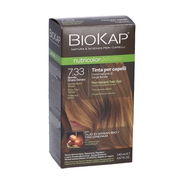 Tinte delikat gyllene vetefärgläggning 7.33 BIOKAP 140 ml BIO