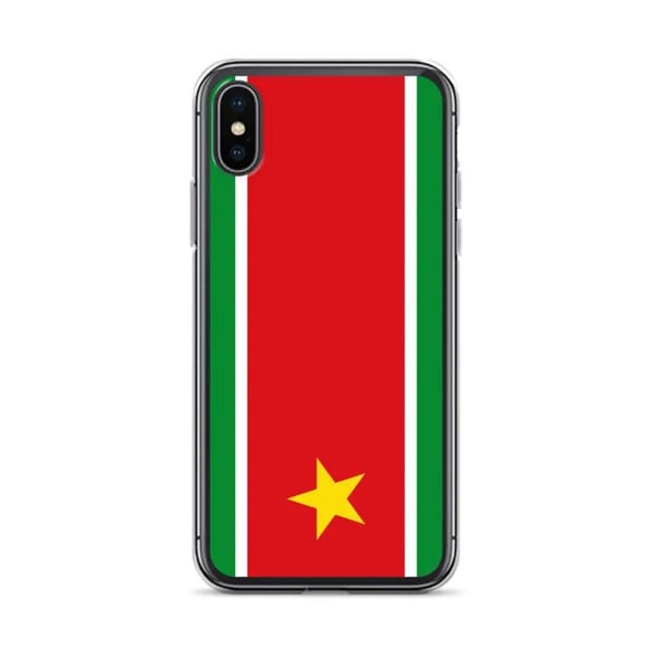 Mobilskal – Guadeloupe-flagg – Kompatibel med iPhone XS Max – Mjuk fodral – Stöttålig och stötsäker – Silikon – Pixelforma