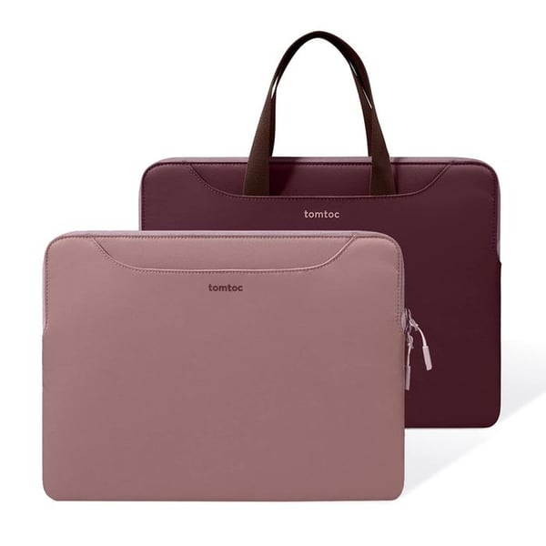 Laptop-fodral - TOMTOC - Theher - 14 tum - Kaki/Brun - Vattentålig
