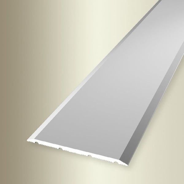 PROVISTON Tröskelbar 40 mm H 0 - 99 mm Aluminium Slät Självhäftande 900 mm Silver