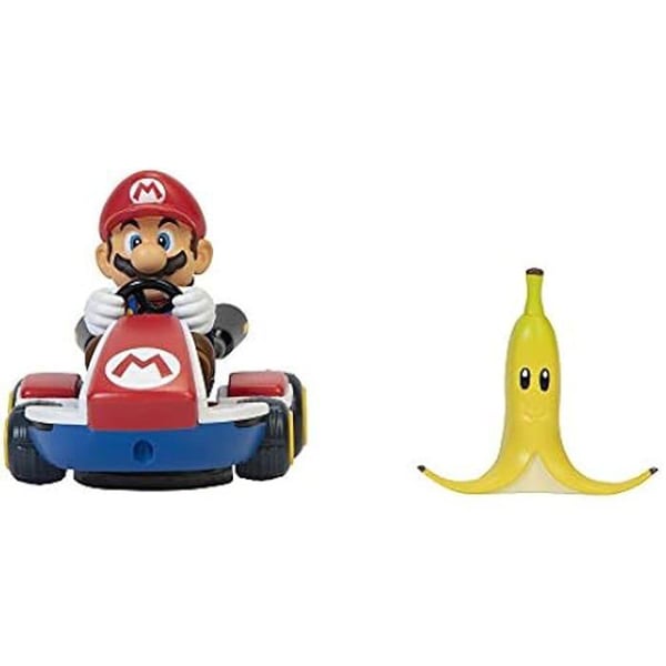 Leksak - SUPER MARIO - Röd Mario Spinning Top Racing Fordon - 360° - 6cm - Från 3 år