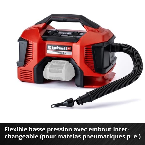 Einhell Hybridikompressori PRESSITO - Solo PXC (18V, 90 W, Letkun pituus: 710mm) Toimitetaan ilman akkua tai laturia