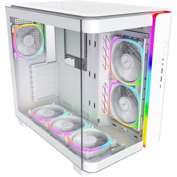 Datorlåda - Montech - KING 95 PRO - Vit - ATX, mATX, mITX - 4x120mm ARGB - 2x140mm ARGB