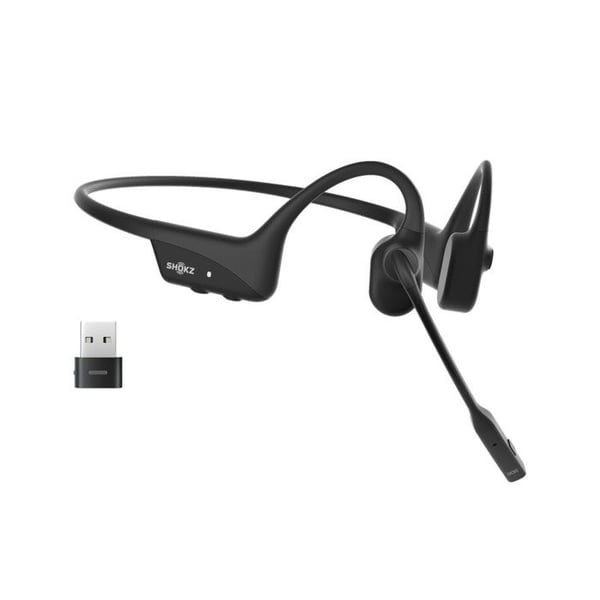Benledande hörlurar - SHOKZ - OpenComm2 - USB-C - Bluetooth - Mikrofon med ANC