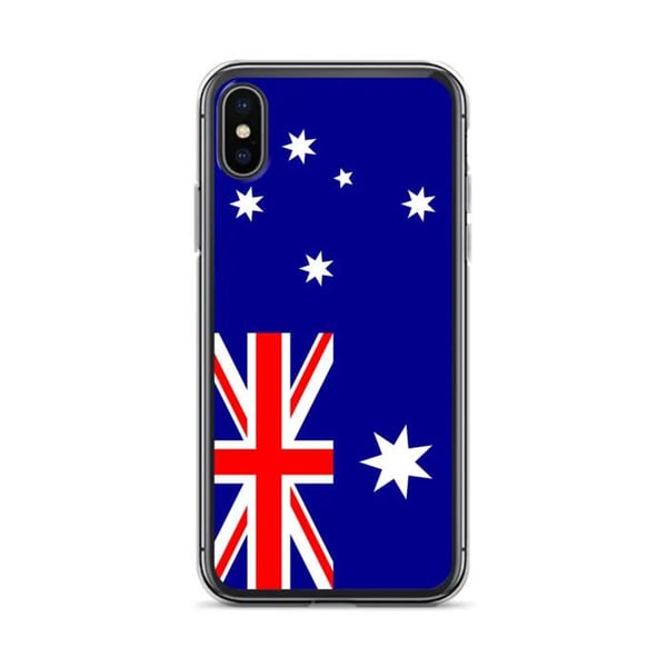 Mobilskal – Flagga Heard- och McDonald-öarna – Kompatibel med iPhone XS Max – Mjukt fodral – Slitstarkt och stöttåligt – Pixelforma