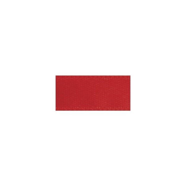 Satinband, 3 mm, rulle 10 m, röd