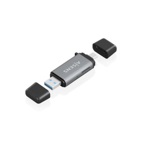 AISENS ASCR-2AC11-GR USB 3.2 Gen 1 (3.1 Gen 1) kortläsare Typ-A/Typ-C Grå