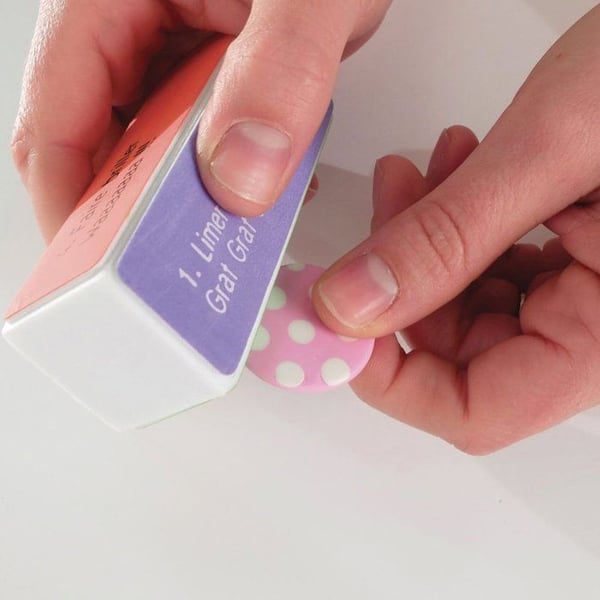 Graine Créative - Block för att polera och slipa polymerlera (4 sidor)