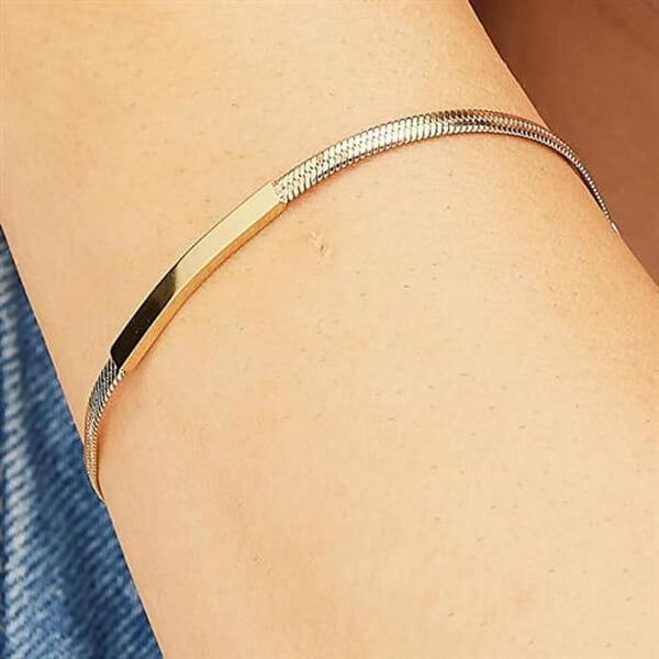 Armband - BROSWAY - BNL066 - Stål 316L - Guld 14K - 20 cm