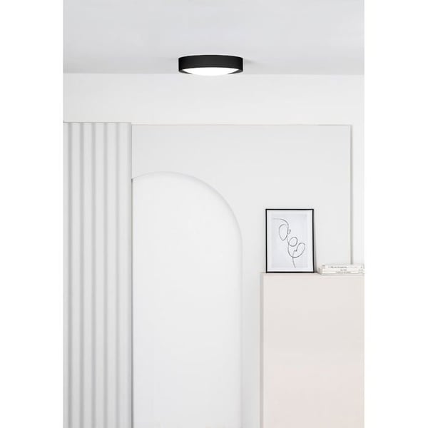 LED Taklampa - Faro - VUK - Matt Svart - IP44 - Inbyggd - 40W