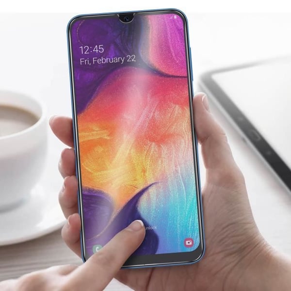 Samsung Galaxy A50 Skärmskydd Härdat Glas 9H Stötsäker - Genomskinlig