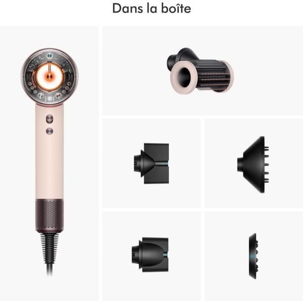 DYSON - Hårfön - Supersonic Nural - Rakt till vågigt hår - Roséguld och keramik - 1600 W