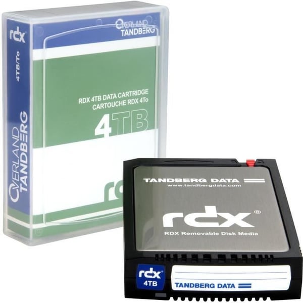 Lagringskassett - TANDBERG DATA - 4TB RDX - Svart - USB 3.0