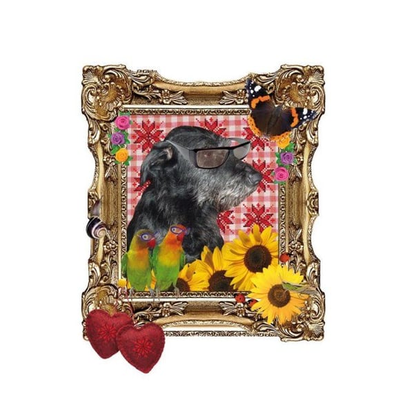 Ki-Sign - Värmeöverföring Hund 11x10cm