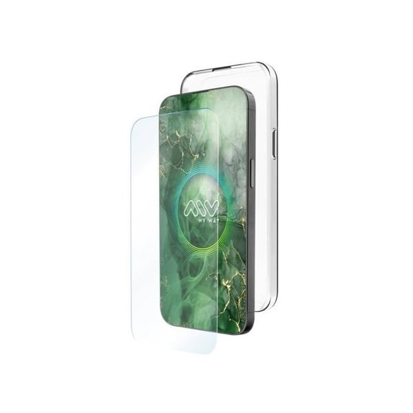 Myway Funda Compatible Med Apple Iphone 16 Pro Max + Protector Pantalla Vidrio Templado Plano