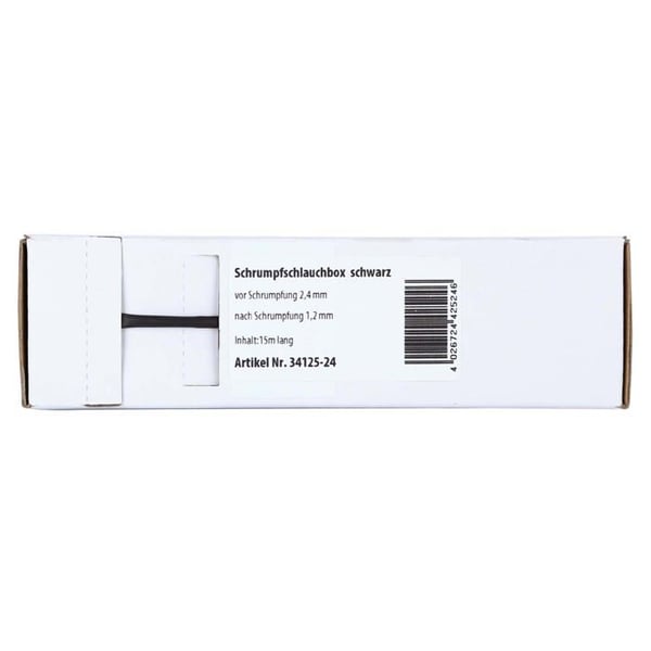 Värmeschrinkslang - ACV - Ø 2-4 mm - 15 m - Svart - Polyolefin 2:1