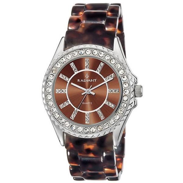 Kvinnotime - RADIANT - NY SUGAR RA157203 - Kvarts - Analog - Brunt, Silverfärgad