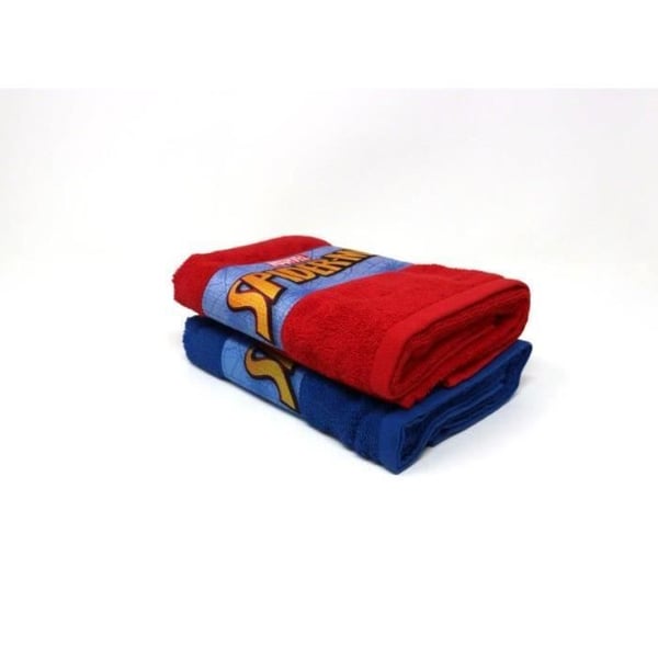 Set med 2 Spiderman handdukar