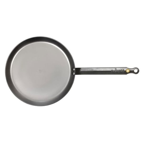 Mineral järn pannkakslagg - DE BUYER - Mineral B Element - 24 cm - Vit stålplåt - Bivaxbeläggning