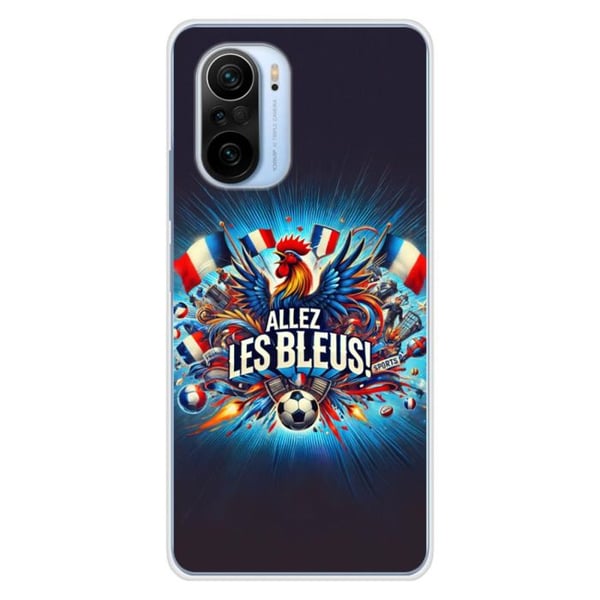 1001Coques - Silikonfodral kompatibelt med Xiaomi Poco F3 Poco F3 Pro - Mönster allez les bleus - Originaldesign tryckt i Frankrike 1001Coques - Silikonfodral kompatibelt med Xiaomi Poco F3 Poco F3 Pro - Mönster allez les bleus - Originaldesign tryckt i Frankrike