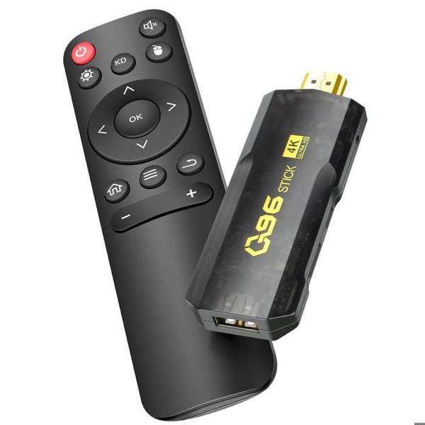 Konverter TV Android 4K Ultra HD Stick TV HDMI med fjärrkontroll Streaming WiFi TV-apparat