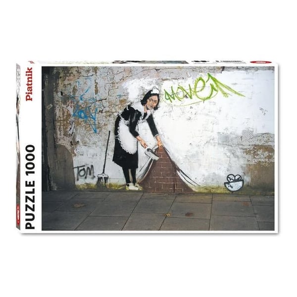 Pussel 1000 bitar: Städerskan Banksy Enfärgad