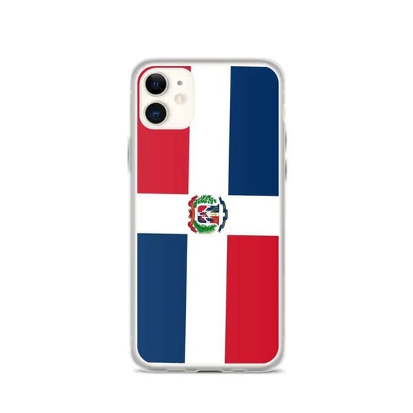 Telefonfodral - PIXELFORMA - iPhone 11 - Flexibelt - Slitstarkt - Flagga Dominikanska republiken
