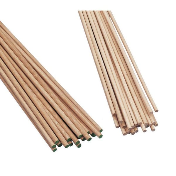 Runda bokstångar 12mm ø, utan knott, längd 1 m