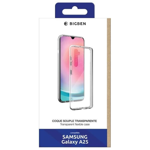 Coque - BIGBEN CONNECTED - Samsung Galaxy A25 - Mjuk - Ultra-Tunn - Transparent