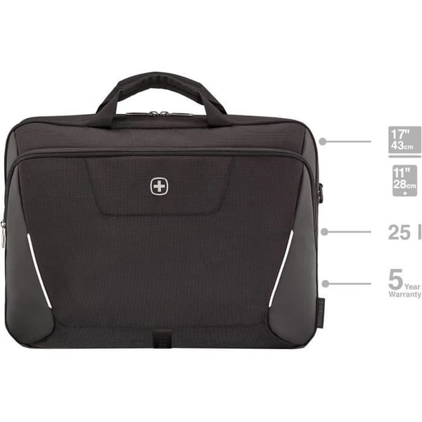 Laptopväska - Wenger - XE Brief 17 - Svart - Fack för surfplatta - 17 tum