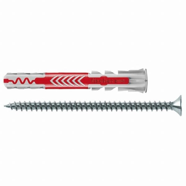 FISCHER - DuoPower 10x80 mm ankare i helt material med skruvar - Låda med 10 st