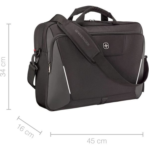 Laptopväska - Wenger - XE Brief 17 - Svart - Fack för surfplatta - 17 tum