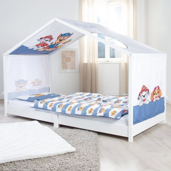 Sänglakan Cabane - ROBA - Pat’Patrouille - 90 x 200 cm - 2 Förvaringsfickor - Takfönster