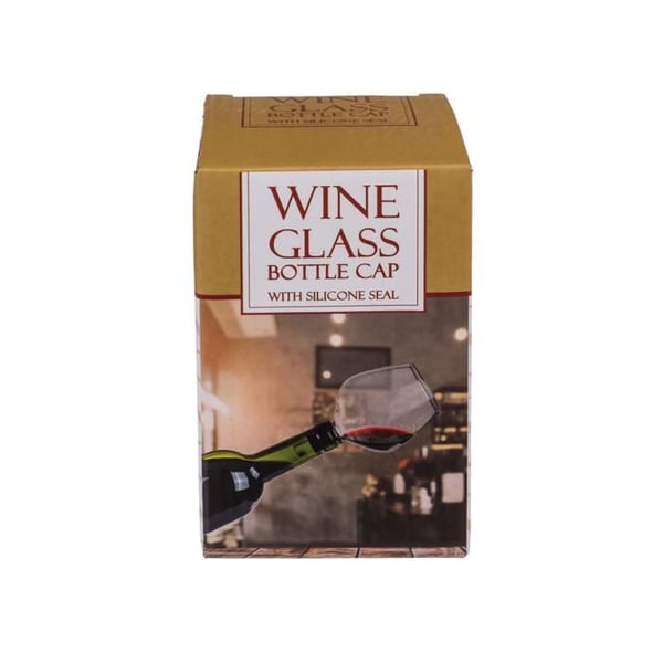 Vin glasformet prop - H 13 cm Transparent