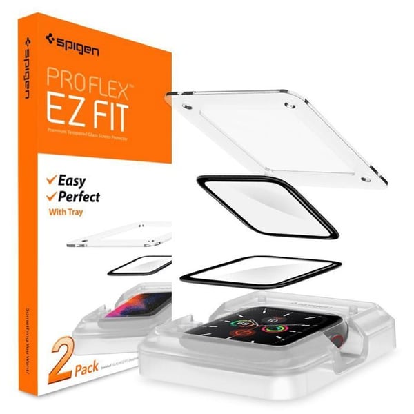 ProFlex EZ Fit (pakke med 2) til Apple Watch 4 / 5 / 6 / SE / SE 2 (44mm) SPIGEN Sort