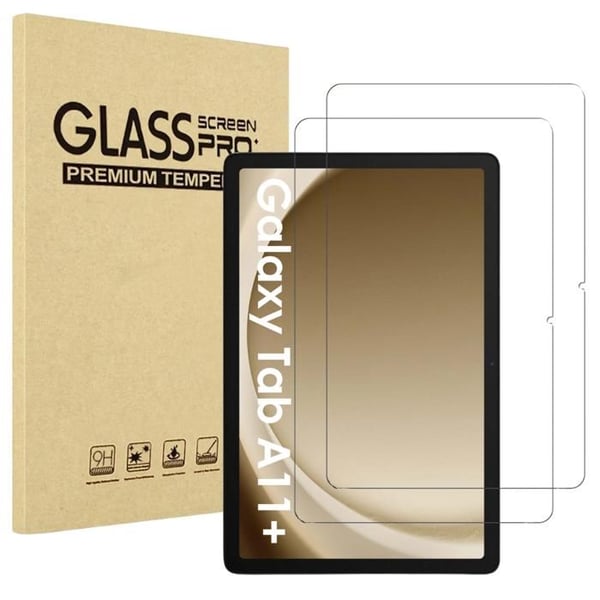 Härdat Glas för Samsung Galaxy Tab A11 PLUS [Pack 2] Skärmskyddsfilm Resistenta Phonillico®