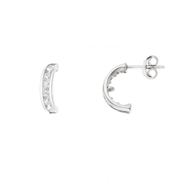 LOVA LOLA VAN DER KEEN - Örhängen - Halvbågar - Syntetisk diamant - 925 Sterling Silver - Damsmycken