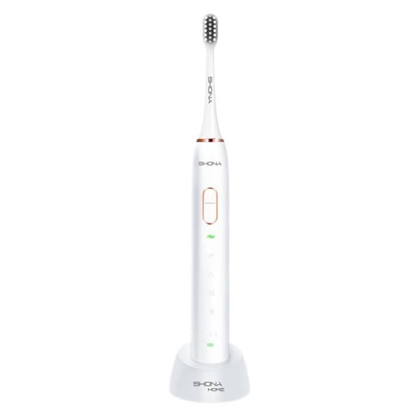 Elektrisk tandborste - Shona Pro - Sonic - 15 lägen - IPX7 - Vit