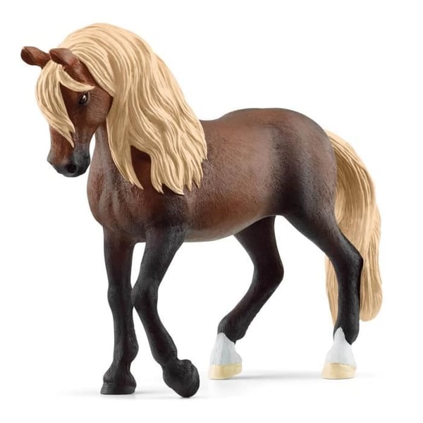 Statyett - Schleich - Peruansk Paso-hingst - Vit - Blandad - Inomhus