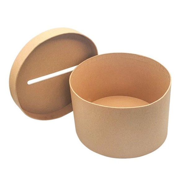 Urne - Kraft - Ronde - Att dekorera - Kartong - 24,5x24,5x15cm